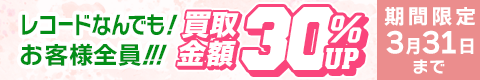 期間限定レコード30%アップキャンペーン