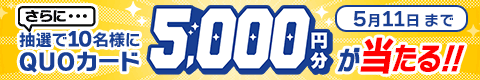 QUOカードプレゼントキャンペーン